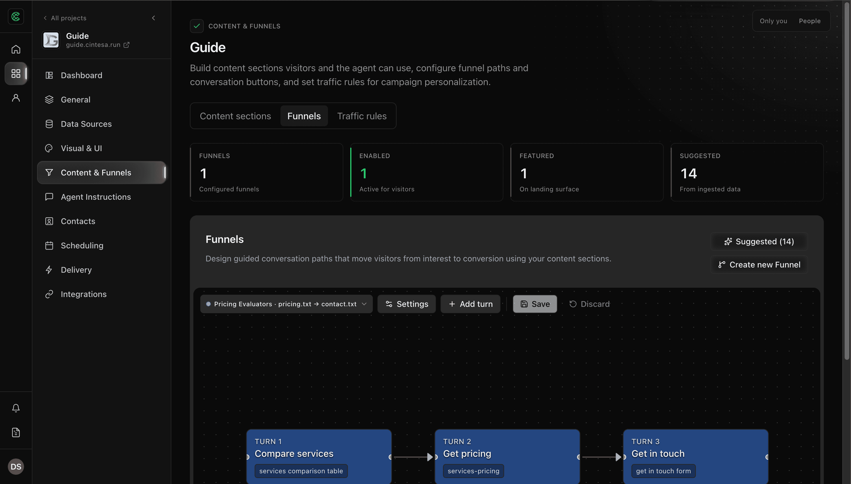 Funnels in Content & Funnels