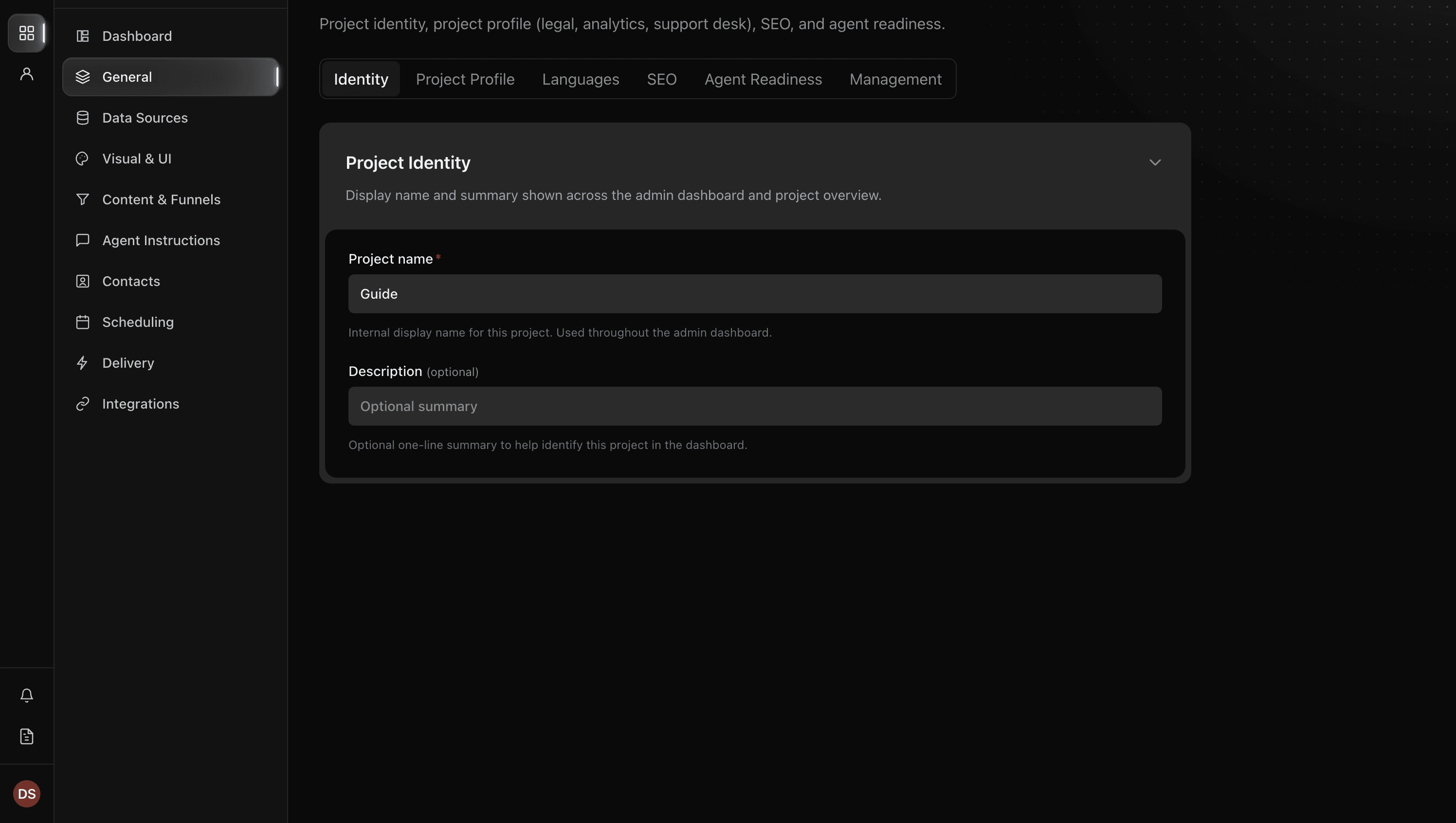 Project Identity on General