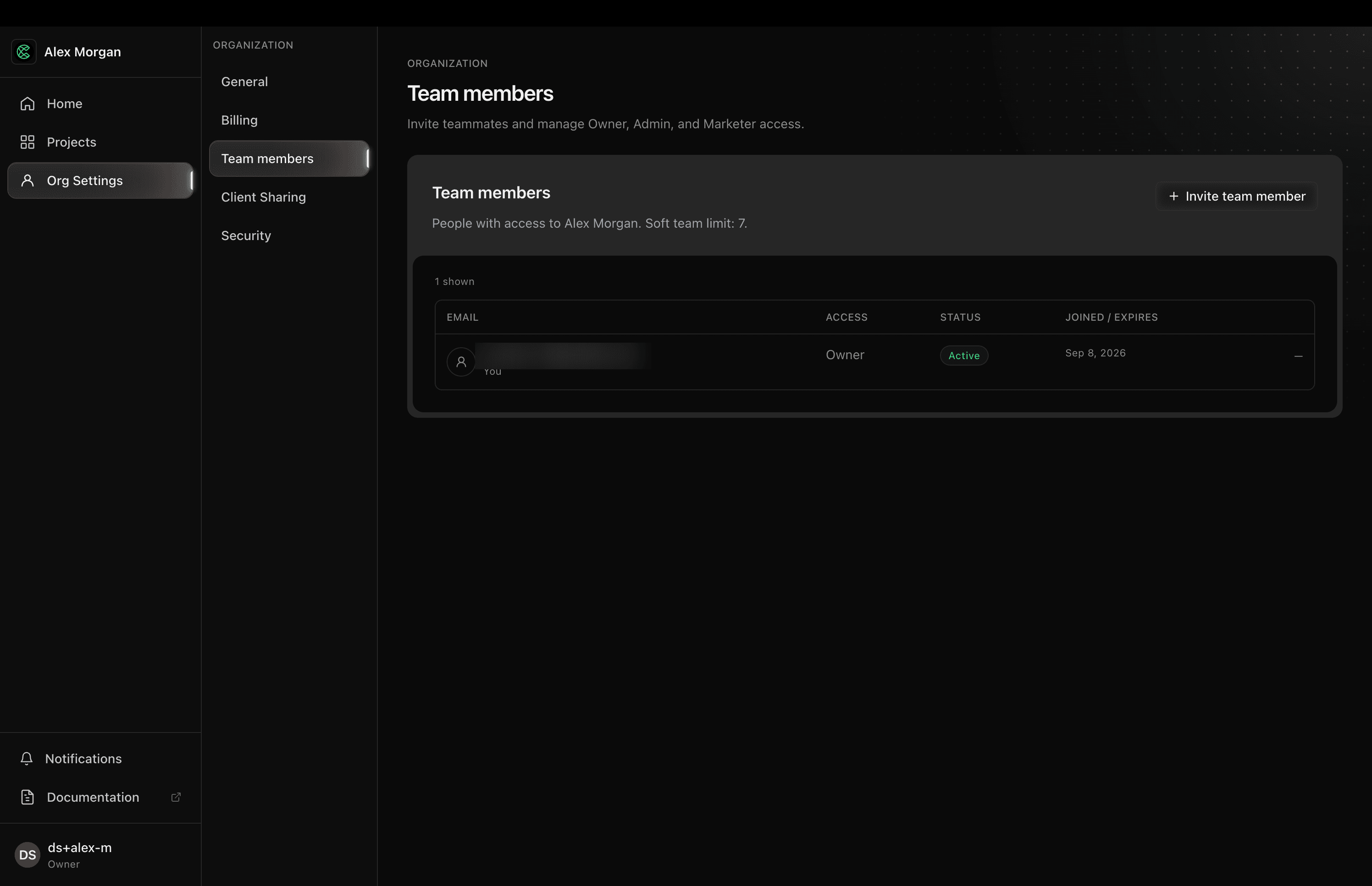 Team members in the Cintesa dashboard