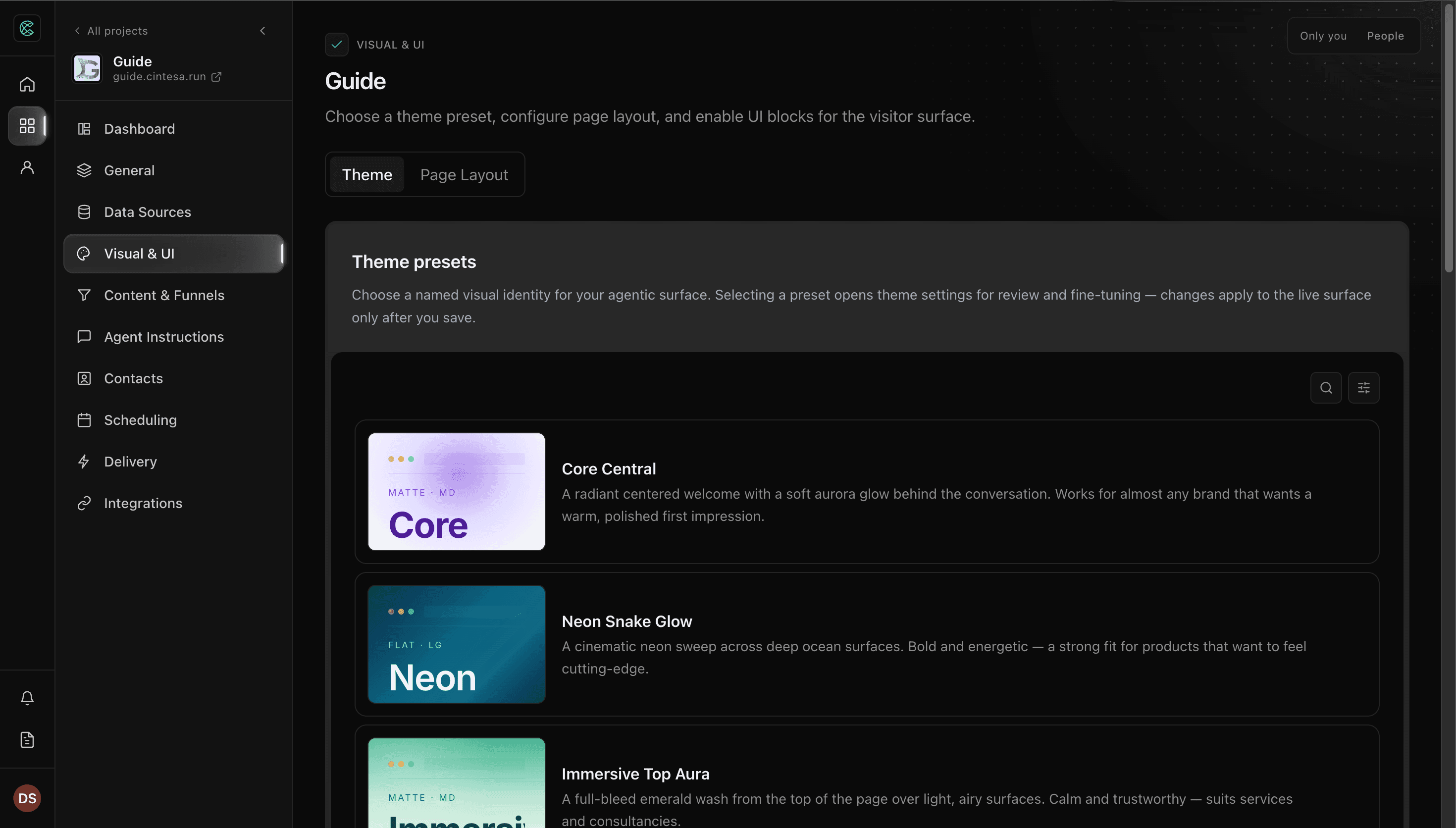 Visual & UI theme gallery